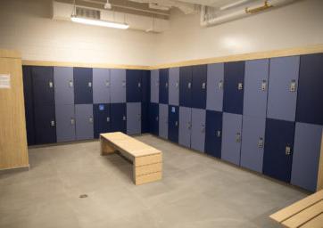 new lockers and benches