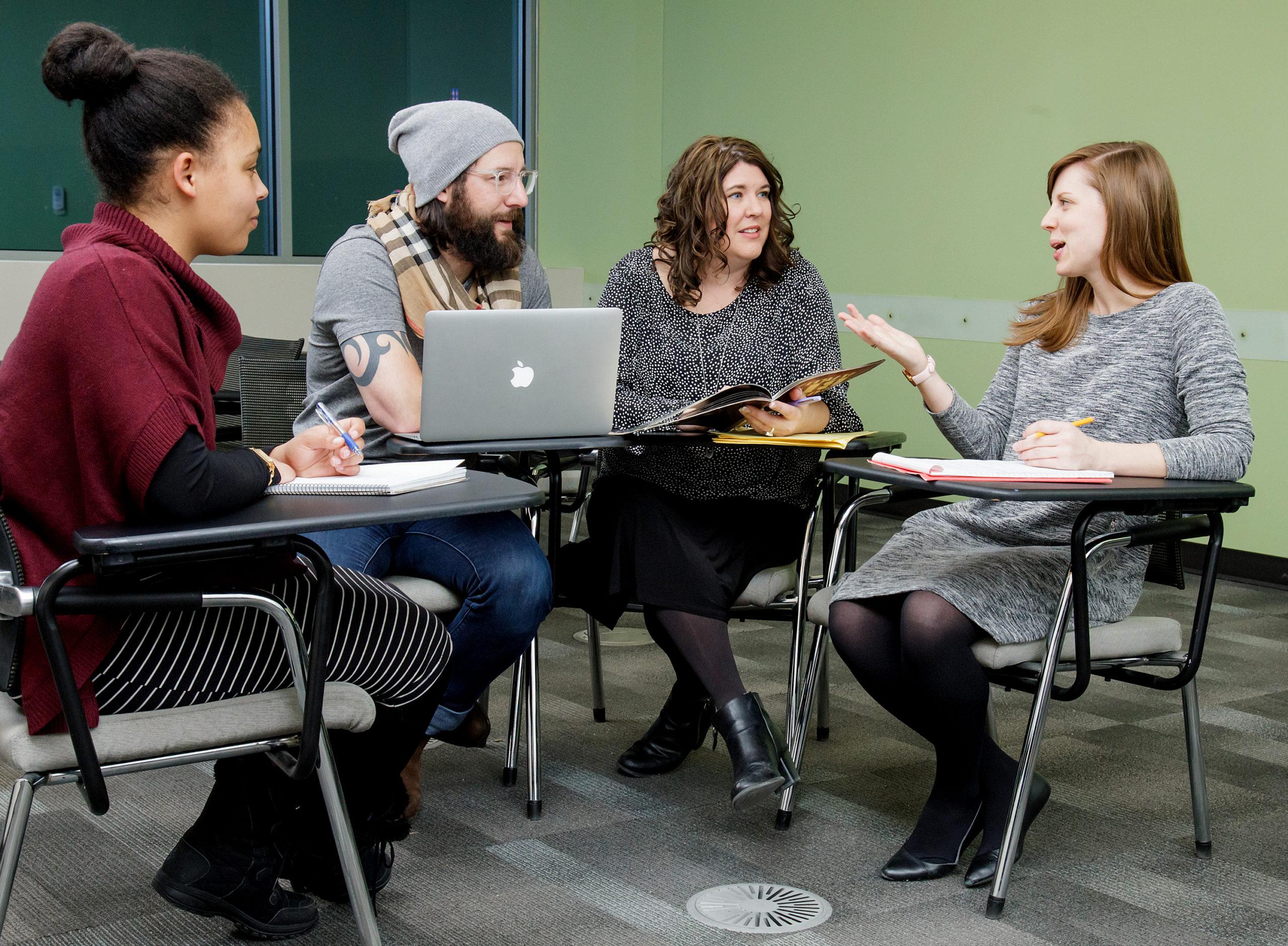 Open discussion in classroom