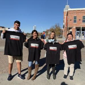 Students standing with 