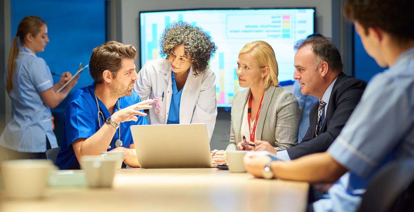 Medical professionals in a meeting