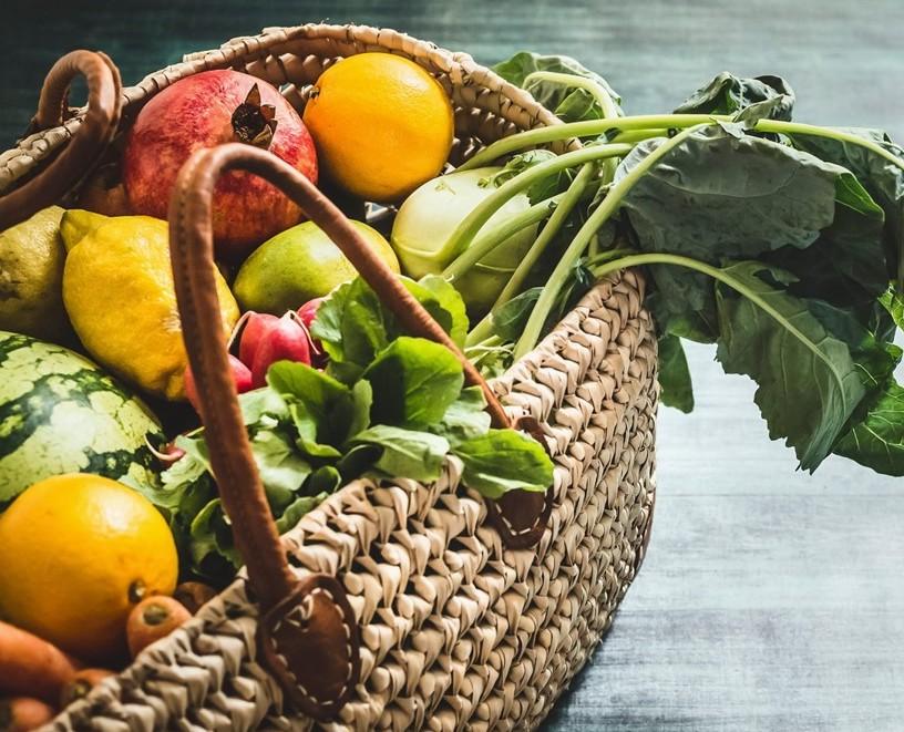 basket of fresh produce