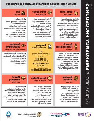 AHEC Emergency Procedures Flyer