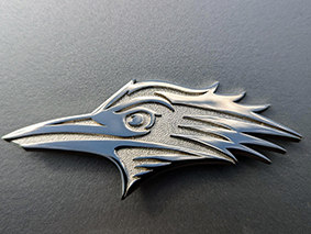 Silver Roadrunner Brooch